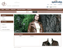 Tablet Screenshot of dpleather.quicksales.com.au